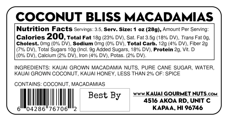 happycoconuts♡ページ Coconut Bliss Macadamia Nuts – Kauaigourmetnuts.com