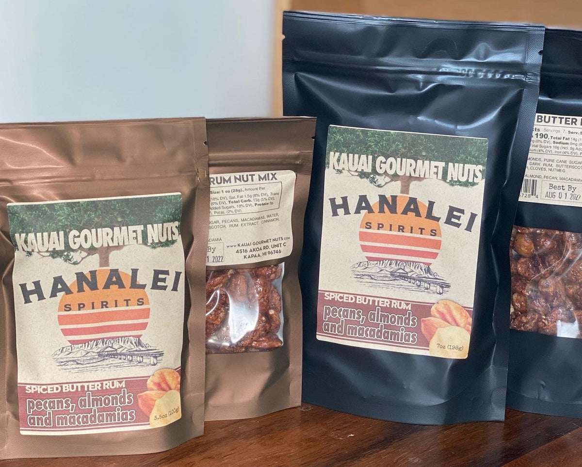 Hanalei Spirits Spiced Butter Rum Nut Mix