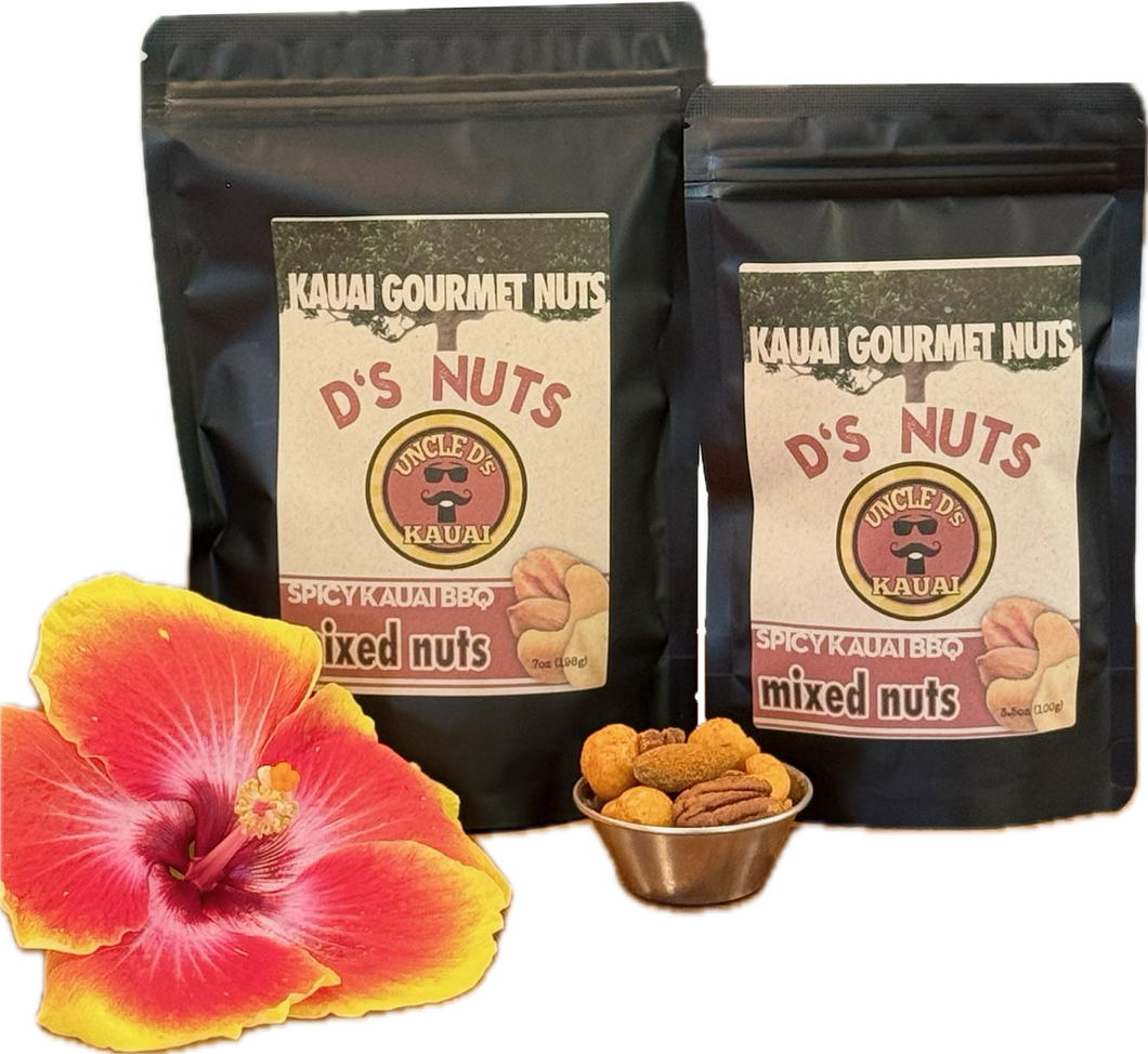 ナッツ D'S Nuts Spicy BBQ Mixed Nuts – Kauaigourmetnuts.com