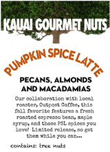 Pumpkin Spice Latte Pecans, Almonds & Macadamias