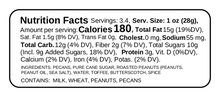 Toffee Crisp Butterscotch Pecans Peanuts Ingredients Nutritional Facts