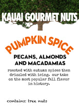 Pumpkin Spice Pecans, Almonds & Macadamias