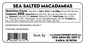 Sea Salted Macadamias