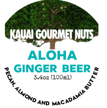 Aloha Ginger Beer Kauai Made Pecan Almond Macadamia Nut Butter